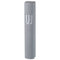 Polyresin "Cement" Mezuzah - Light Gray with Silvered SHIN - 15 cm