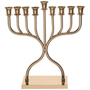 Metal Menorah -Rose gold Finish - 36 cm