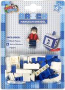 Binyan Dreidel Set Blue and  White