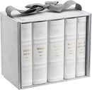 Machzorim - Hebrew English - 5 Volume - Mid Size - Ashkenaz - Faux Leather - White
