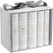 Machzorim - Hebrew English - 5 Volume - Mid Size - Ashkenaz - Faux Leather - White