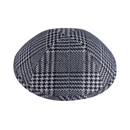 IKIPPAH NAVY & WHITE HOUNDSTOOTH PLAID YARMULKE 4