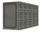 Machzor Set - 5 Volume - Hebrew/English - Ashkenaz - Full-Size Glacier - Signature Leather Collection  -  Grey