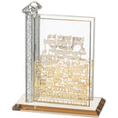 Crystal Matches Holder with Metal Plate 12*12 cm - UK42664