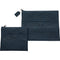 Leatherette Tallis - Tefillin Set - With Bold Embroidery - Dark Blue - 36*29 cm