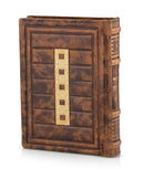 Leather Siddur Cube Style - Edot Hamizrach -   natural light brown