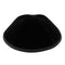 Black Velvet Kippah Size 6- 4 Parts with Rim