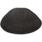 Fabric Kippah 19 cm - Dark Gray with Stripes