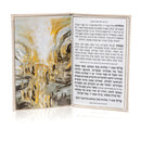 Leather Painted Haggadah SILVER