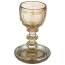 Crystal Kiddush Cup 16 cm - Gold