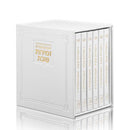Interlinear Hard Cover Faux Leather Zemiros Set (6 vol) - White with Gold