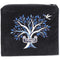 Tefillin Bag - Tree Design - Velvet - Navy