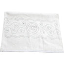 A Pair Of White Hand Towels With Fancy Stones - 72x34 Cm