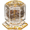 Perspex Besamim Holder 7.5 cm - Gold Glitter
