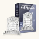 Oil Wall Menorah - 14 inches - Acrylic & Silver Plated