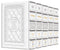 Artscroll Machzorim Hebrew/English - Ashkenaz - 5 Volume  Slipcased Set  - Yerushalayim Hand-Tooled White
