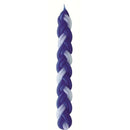 Braided Havdalah Candle Blue/White Flat