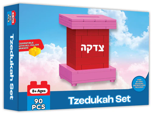 Tzedukah Brick Set - Pink
