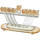 Crystal Elegant Menorah - 15cm - UK81800