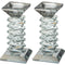 Pair of Crystal Elegant Candlesticks 14 cm