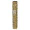 Glass Mezuzah with Stones - Golden -  20 cm