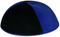 Keter 2-Tone Kippa - Blue/Black Velvet w/Rim