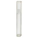 Plastic Transparent Mezuzah with Rubber Cork 15 cm with The Letter Shin