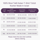 Wool V-Neck Tzitzit T-Shirt - Hand-spun