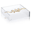 Shabbos Bar Napkin Holder - silver