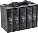 Interlinear Machzor Set 5 Vol. - Mid Size - Ashkenaz - Faux Leather - Grey