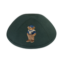 IKIPPAH DOV BEAR - PREPPY GREEN COTTON YARMULKE 2