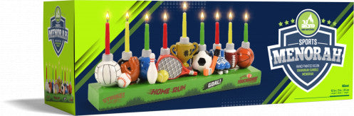 Resin Candle  Menorah - Sports