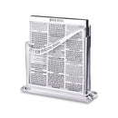Lucite Bencher Cards and Stand - Silver - Ashkenaz [UK82374]