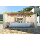 5x3ft Sukkot Fabric - Ushpizin & Netilat Lulav Design