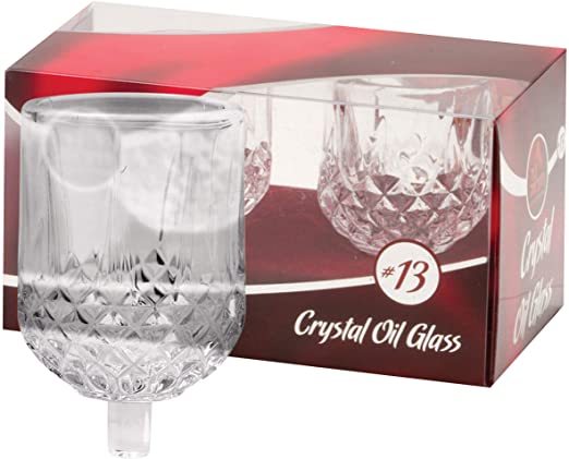 2 Pk Crystal Oil Glass