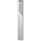 Aluminum Mezuzah 15 cm with Metal "Shin" - Shiny Silver