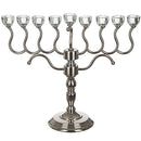 Chanukkah Oil Menorah With Crystal Cup