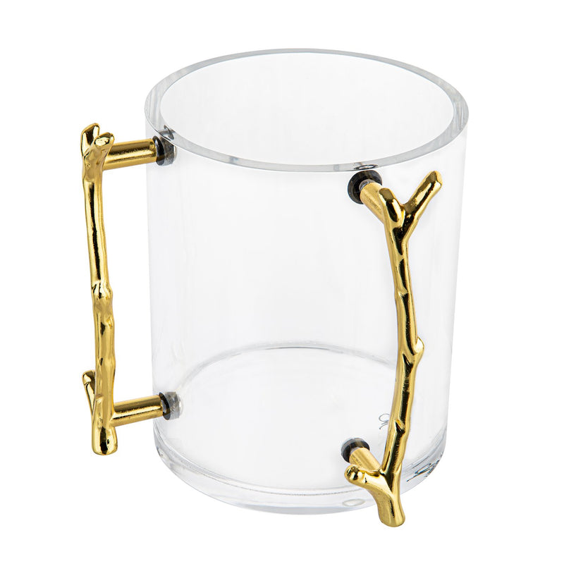 Lucite Washing Cup - MetaLucite Twig - gold