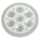 Glass Passover Plate 40 Cm - White - UK45779