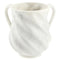 Polyresin Washing Cup - White Marble Wavy - 14 cm - UK55581