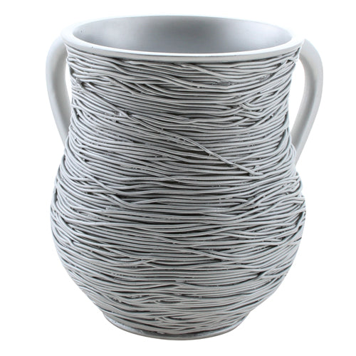 Polyresin Washing Cup - Silver Wire - 14 cm - UK54115