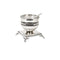 Salt Holder - Beaded Design - Silver Plated - 6.5" x 6"