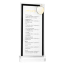 Lucite Die-Cut Apple Rosh Hashana Simanim Card - silver