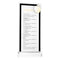 Lucite Die-Cut Apple Rosh Hashana Simanim Card - silver