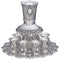 Nickel Plated Wine Divider With Kiddush Cups - Pearl Color