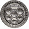 Round Seder Plate - Silver Plated  - 15" D - SPTF13822BW1