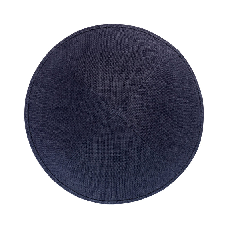 IKIPPAH CHARCOAL LINEN YARMULKE 4