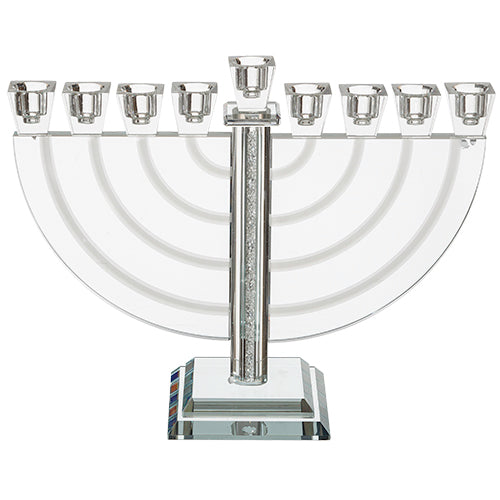 Elegant Crystal Chanukkah Menorah