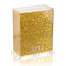 Lucite Charity Box - Full Color Gold Glitter
