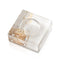 Lucite Personal Painted Gold Honey Dish